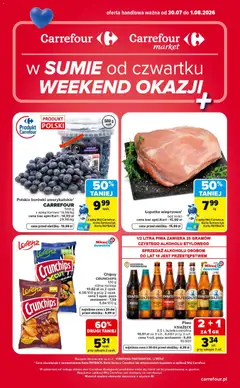 Pogląd gazetki "Carrefour gazetka - Weekend okazji" ze sklepu Carrefour ważnej od 30.07.2026