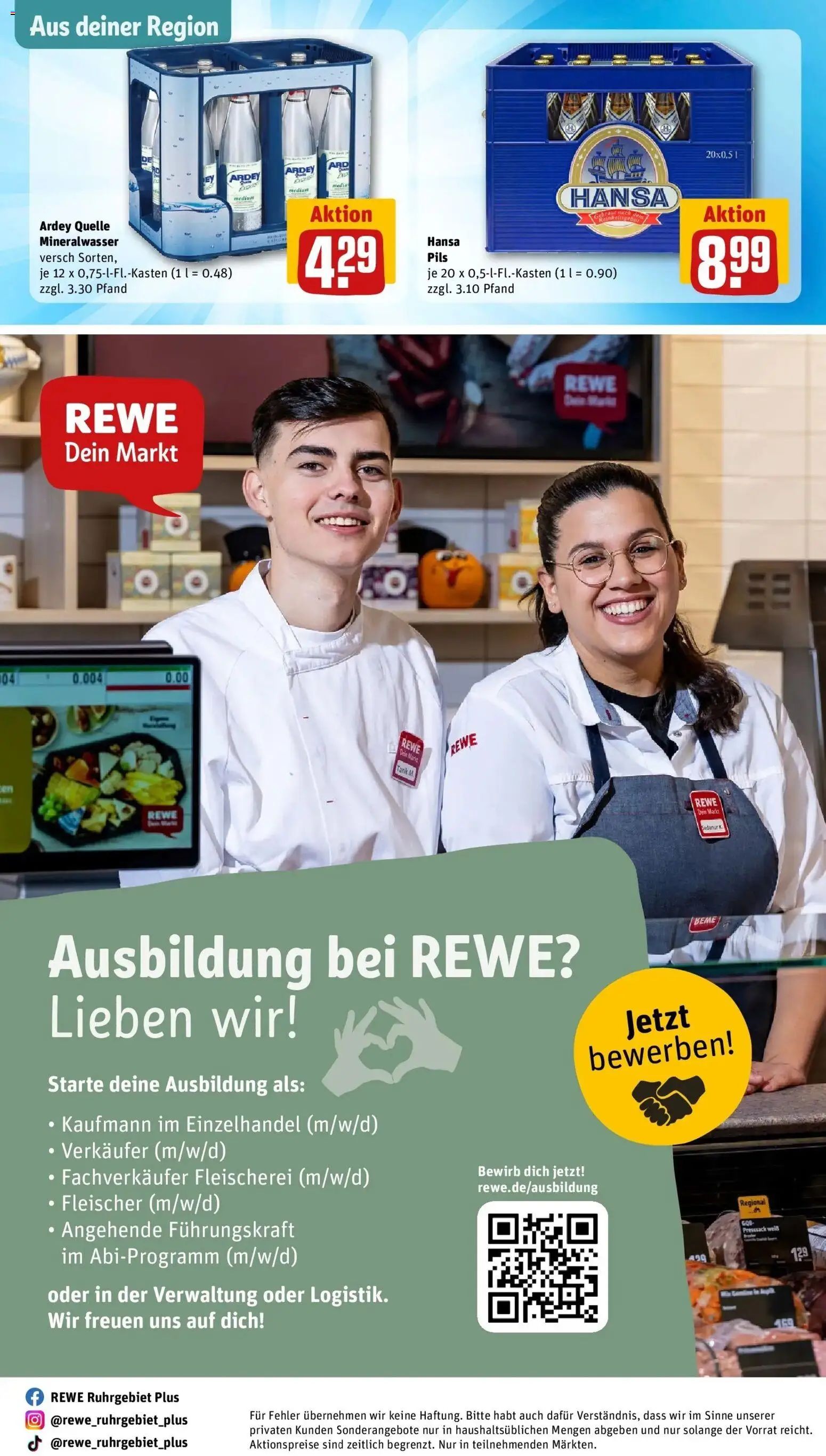 Vorschau von dem Prospekt des Geschäftes Rewe, gültig ab dem 26.10.2026