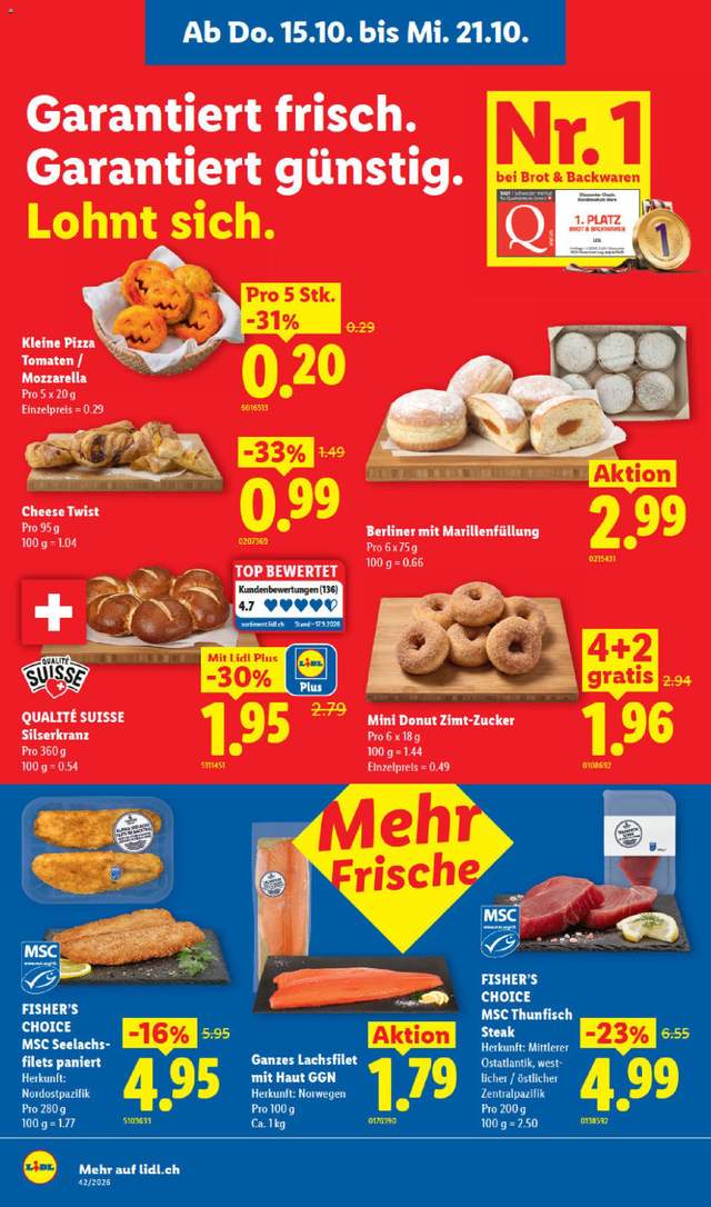 Neue Lidl Aktionen ab 15.10.