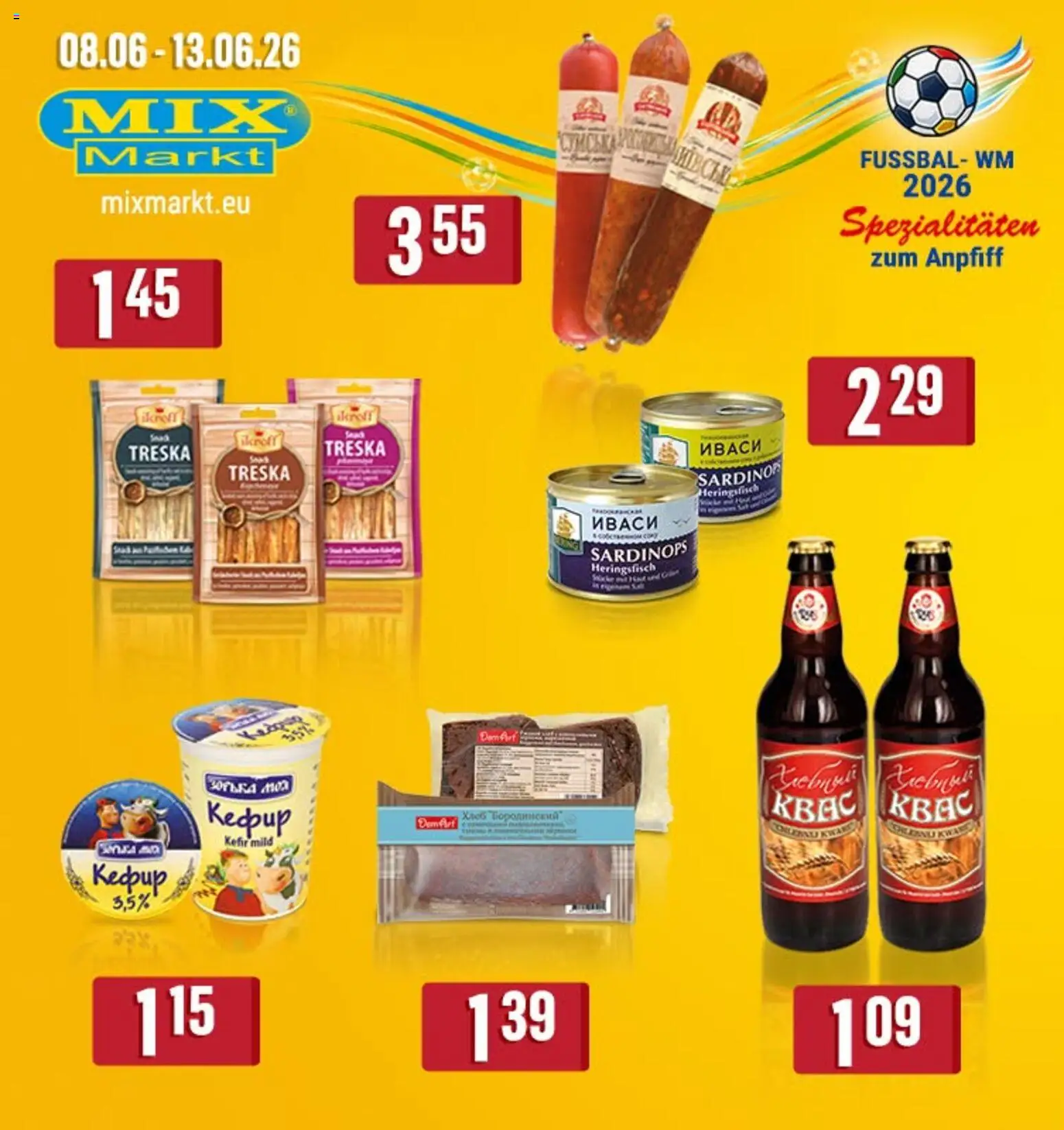 Vorschau von dem Prospekt des Geschäftes Mix Markt, gültig ab dem 08.06.2026