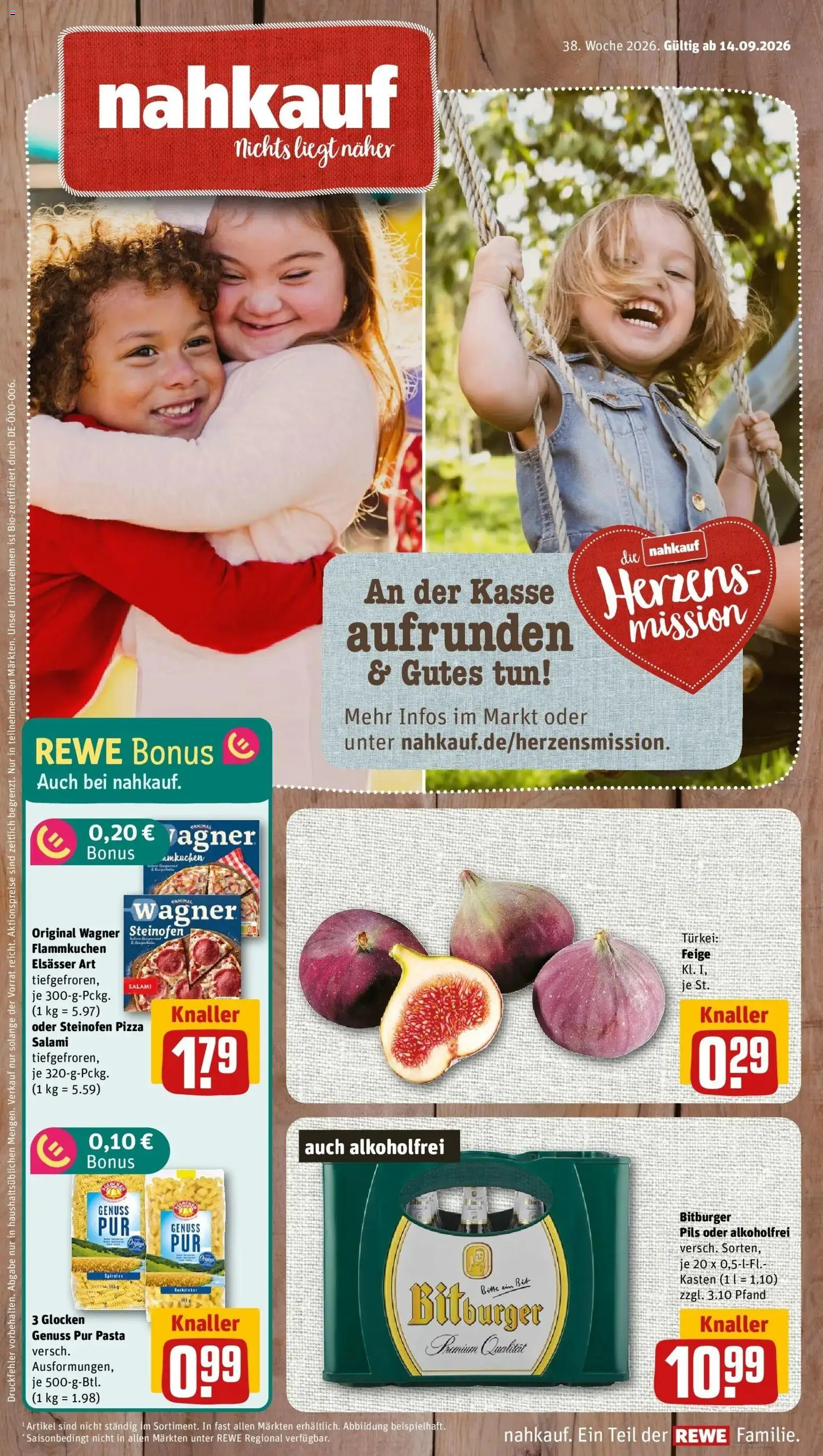 Vorschau von dem Prospekt des Geschäftes Rewe, gültig ab dem 14.09.2026