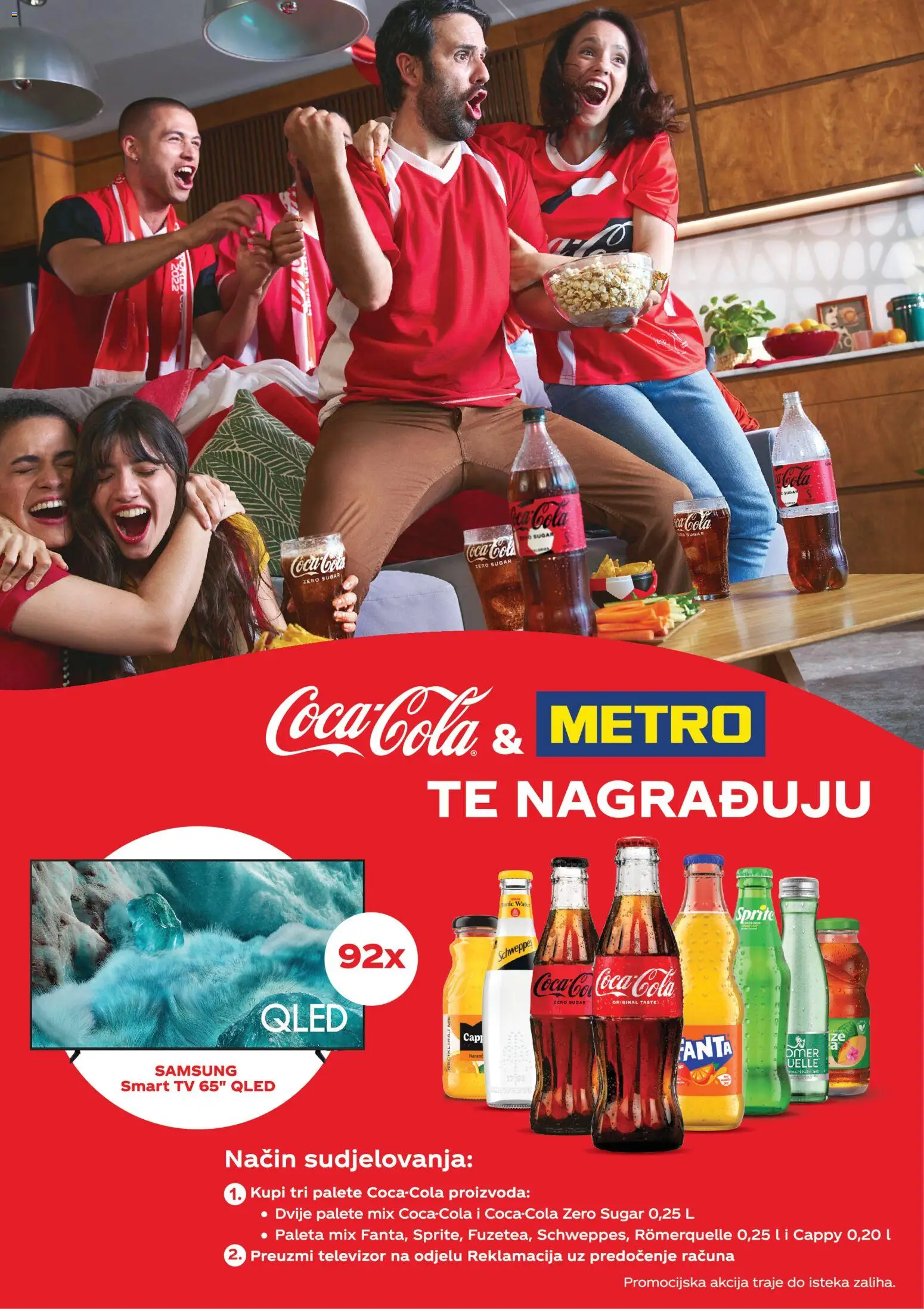 Pregled letka Metro Coca-Cola i Metro te nagrađuju trgovine Metro vrijedi od 12.05.2026