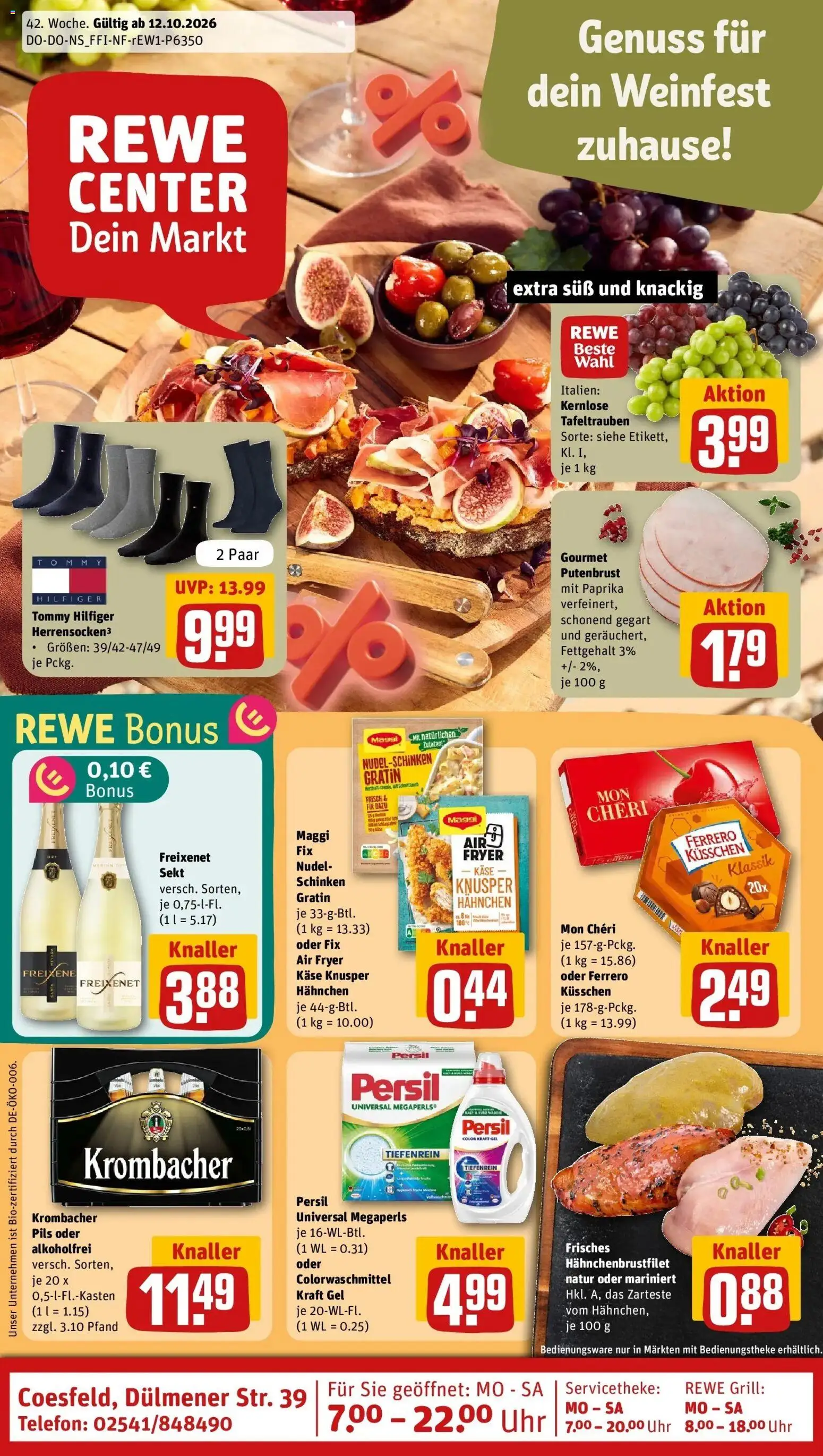 Vorschau von dem Prospekt des Geschäftes Rewe, gültig ab dem 12.10.2026