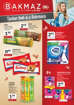 Pregled letka Bakmaz Tjedan Awt-a trgovine Bakmaz vrijedi od 07.09.2026