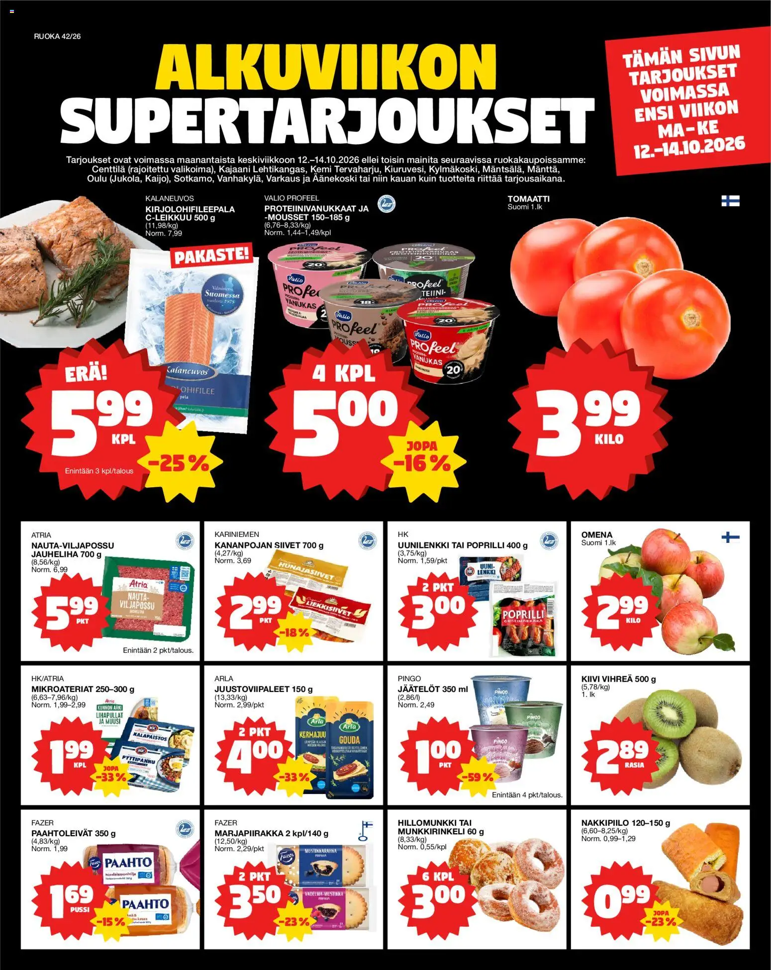 Kaupan Tokmanni Tokmanni Ruokasanomat esikatselu, voimassa 12/10/2026