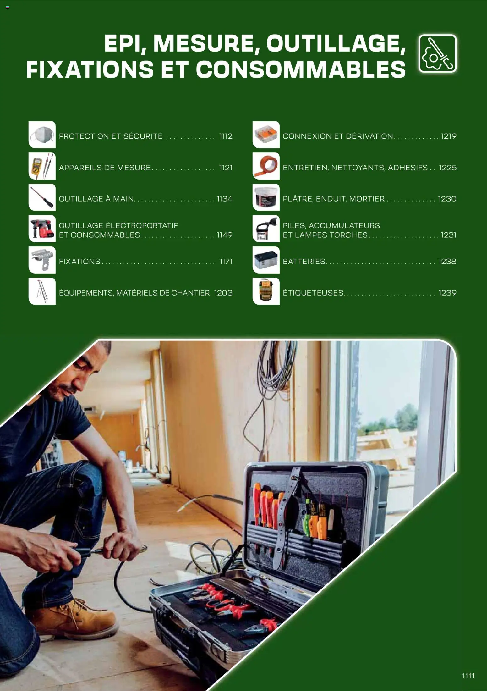 Prévisualisation de Brochure EPI, mesure, outillage, fixations et consommables du magasin Rexel formulaire valide 18/11/2025 - Mortier