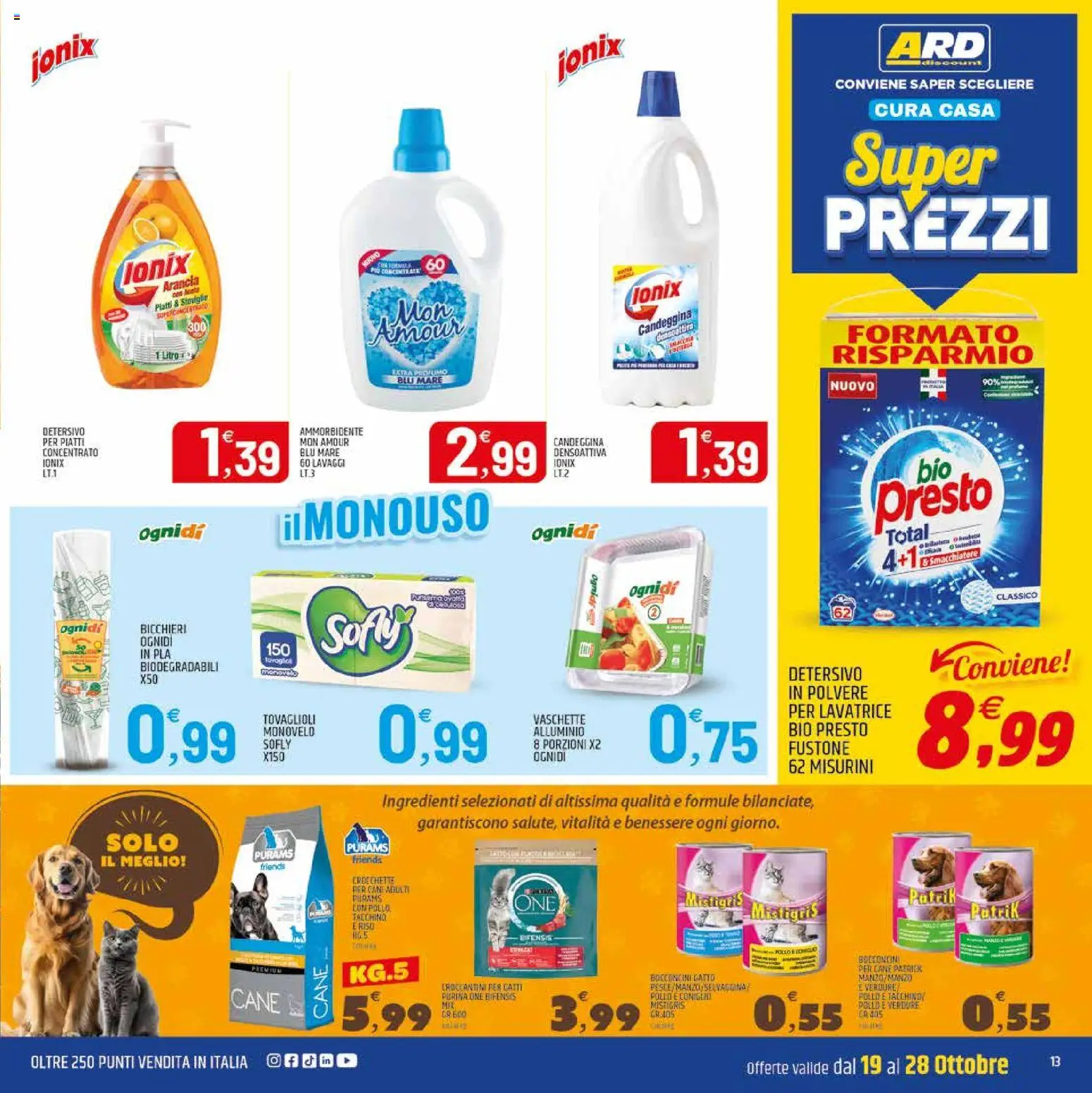 Anteprima dell'opuscolo ARD Discount volantino Sardegna dal negozio ARD Discount valido da 19/10/2026 - Lavatrice, Pollo, Piatti, Tacchino, Arancia, Alluminio, Ingredienti, Vaschette