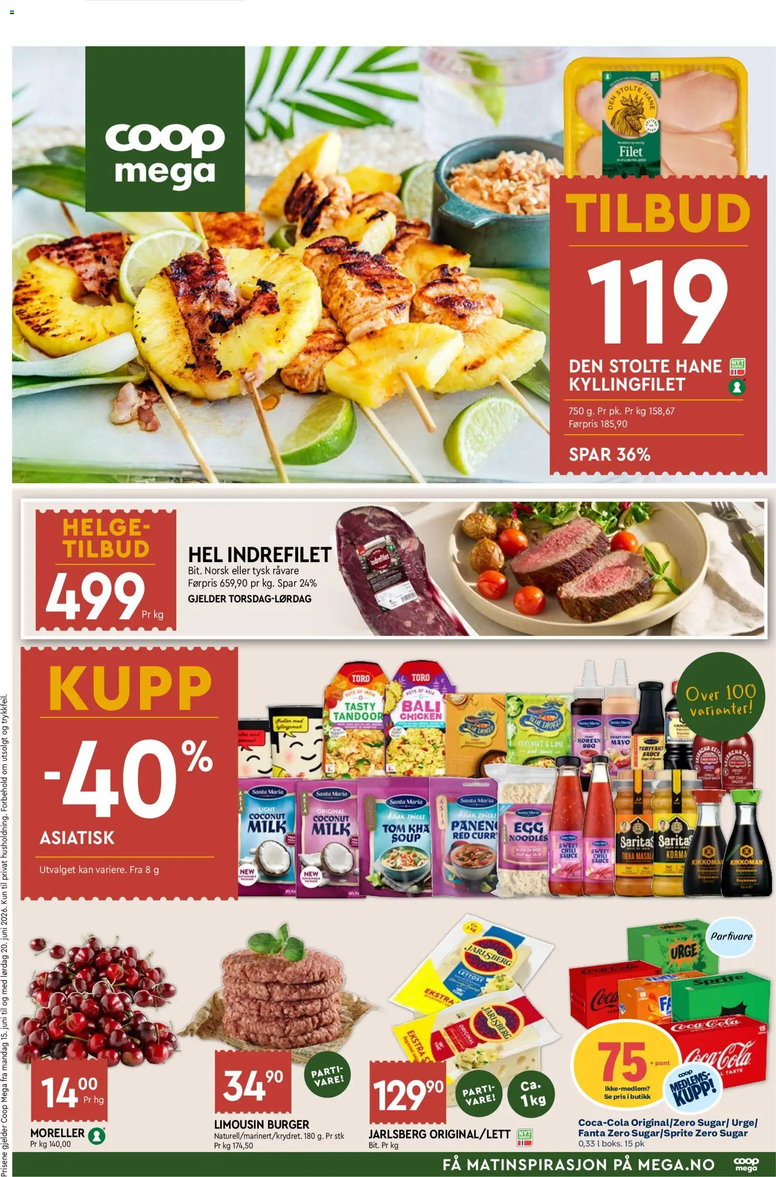 Forhåndsvis Coop Mega kundeavis fra butikk Coop Mega gyldig fra 15/06/2026
