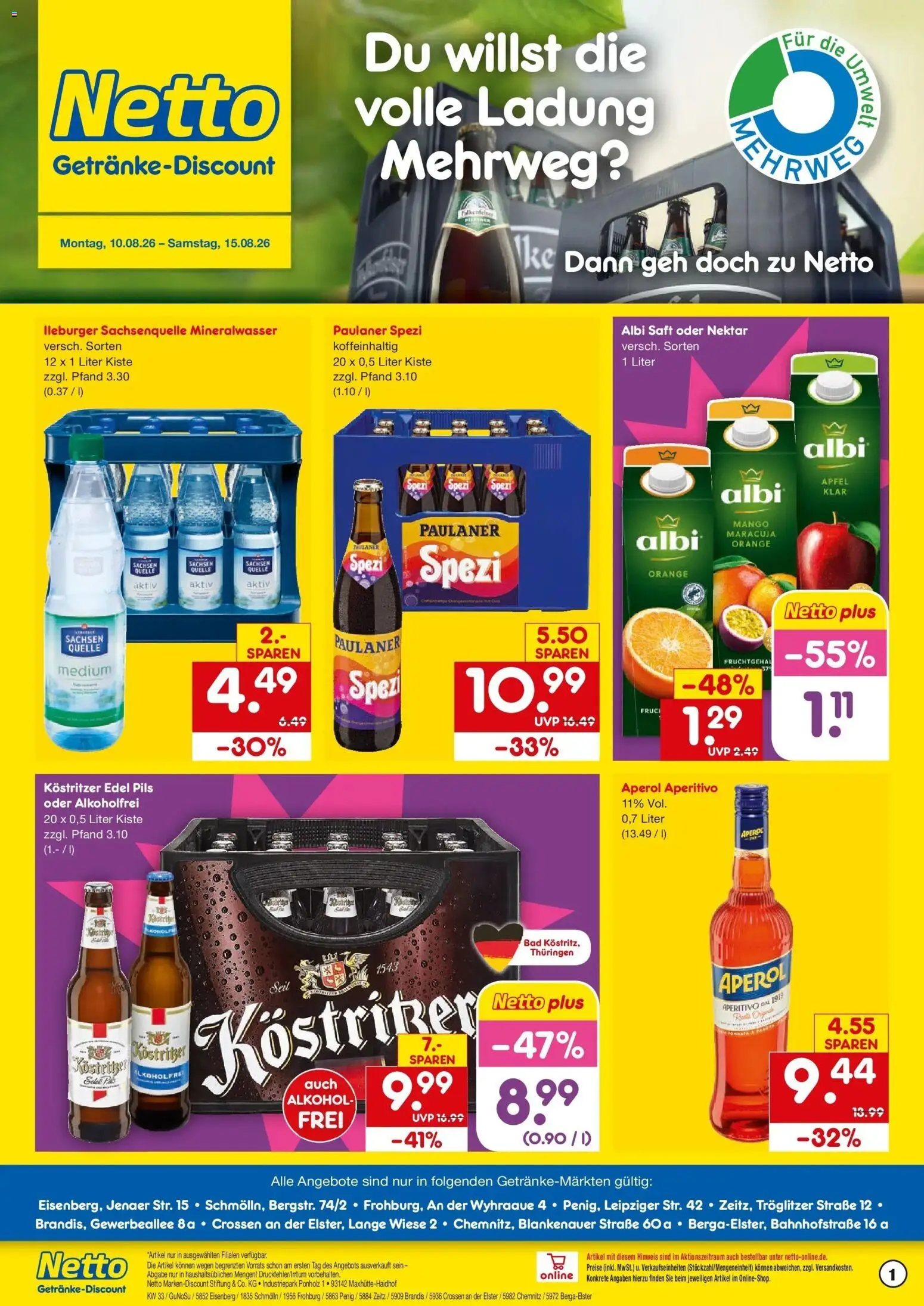 Vorschau von dem Prospekt des Geschäftes Netto Marken-Discount, gültig ab dem 10.08.2026