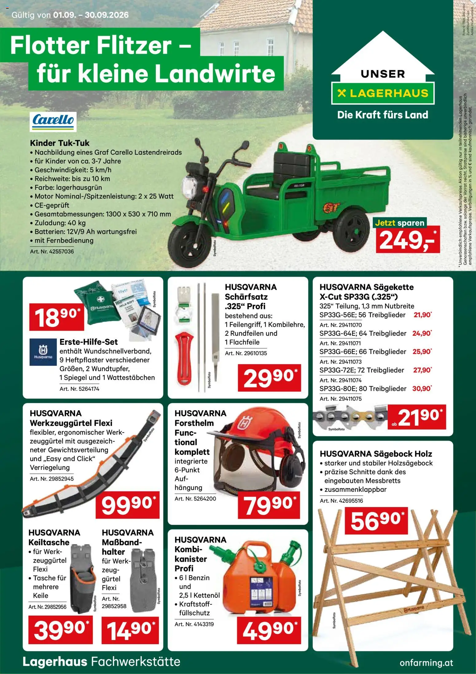 Vorschau der Angebote: Lagerhaus Lagerhaus für kleine Landwirte gültig ab 01.09.2026