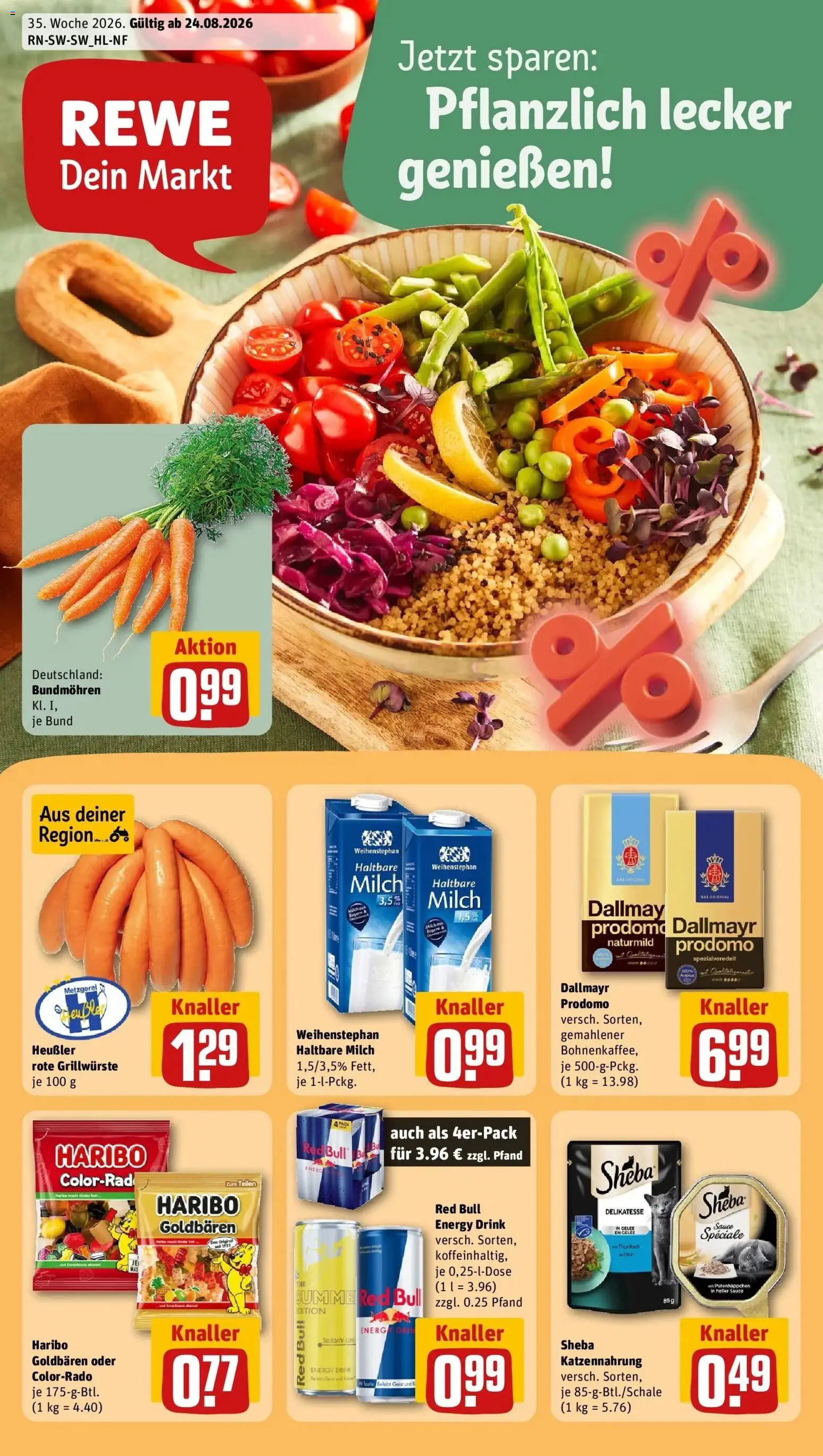 Vorschau von dem Prospekt des Geschäftes Rewe, gültig ab dem 24.08.2026