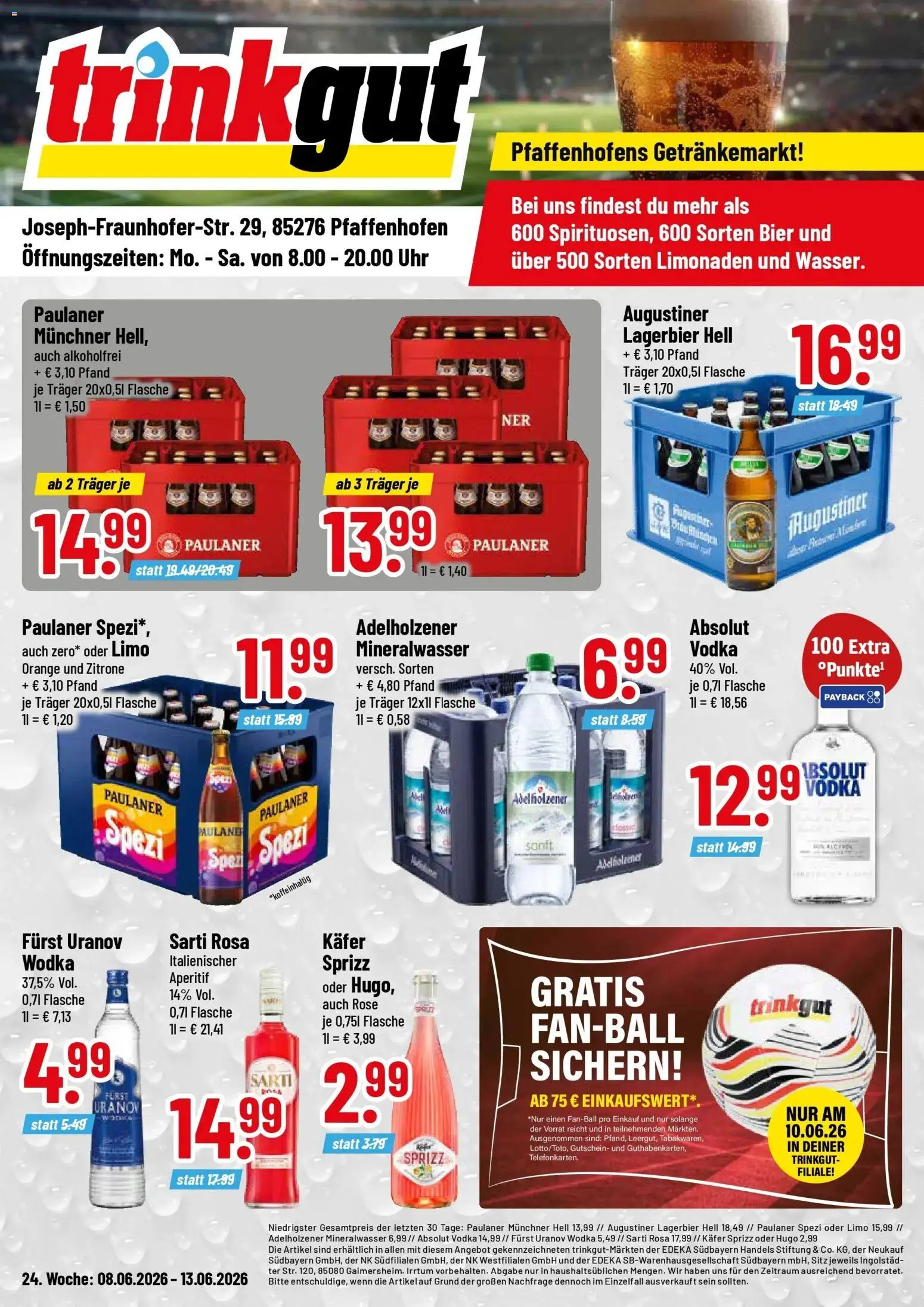 Vorschau von dem Prospekt des Geschäftes Trinkgut, gültig ab dem 08.06.2026