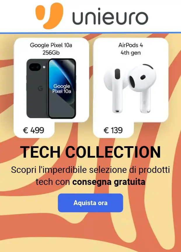 Anteprima del volantino Volantino Unieuro - Tech Collection valido a partire dal 30/10/2026