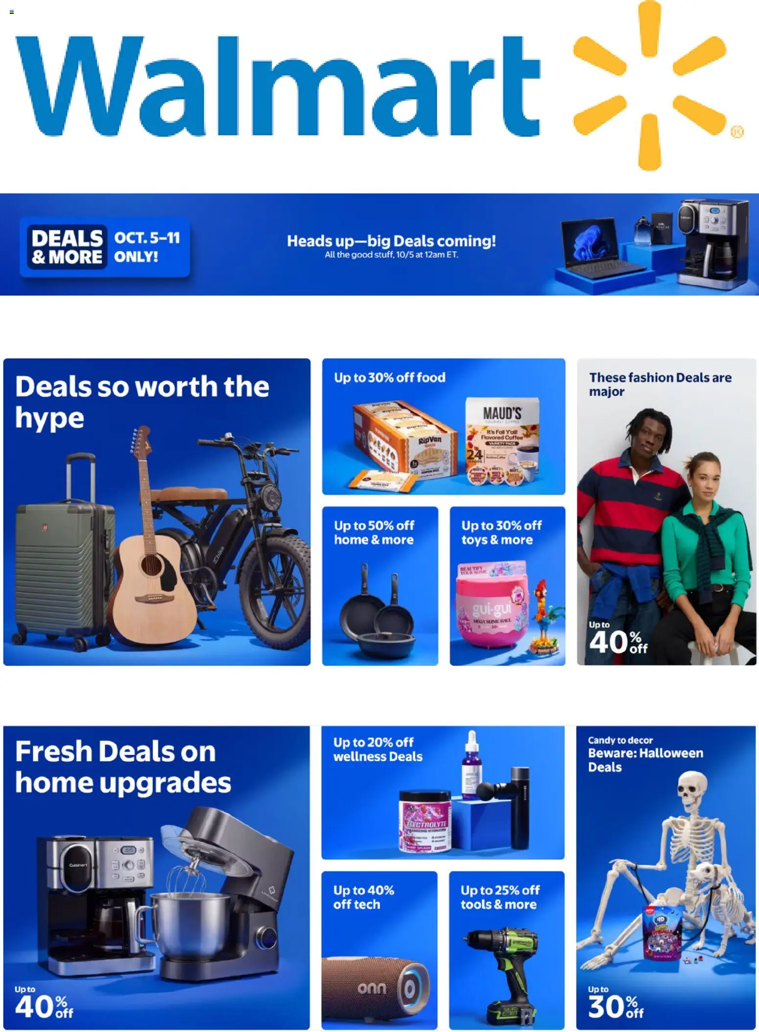 Preview of Walmart Walmart - Catalogue valid 01/10/2026 - Food, Coffee, Toys, Tools