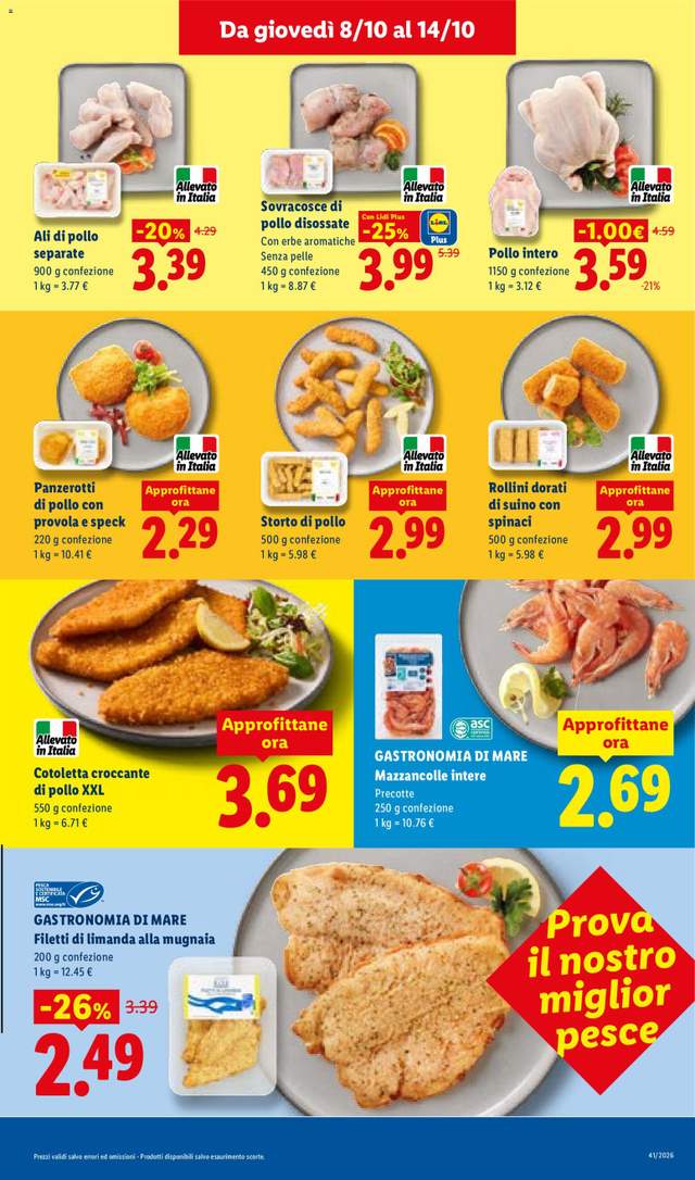Nuovo volantino Lidl dal 08/10