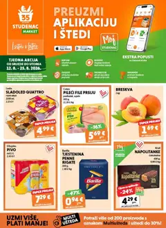 Pregled letka Studenac Katalog trgovine Studenac vrijedi od 12.08.2026