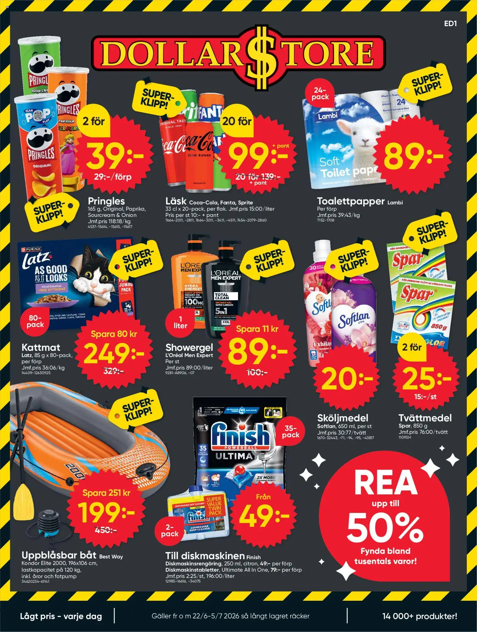 Förhandsgranska reklamblad Dollar Store erbjudanden från butik Dollar Store gäller från 22/05/2026