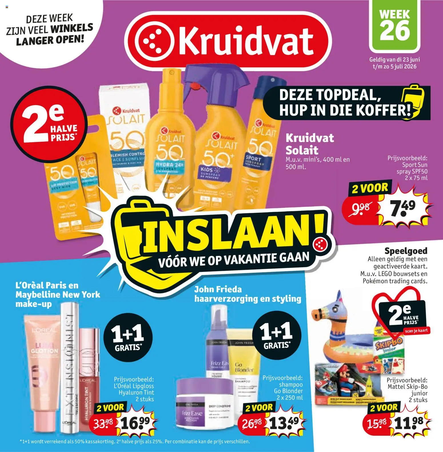 Voorbeeld van Kruidvat folder week 26 van winkel Kruidvat geldig vanaf 23-06-2026