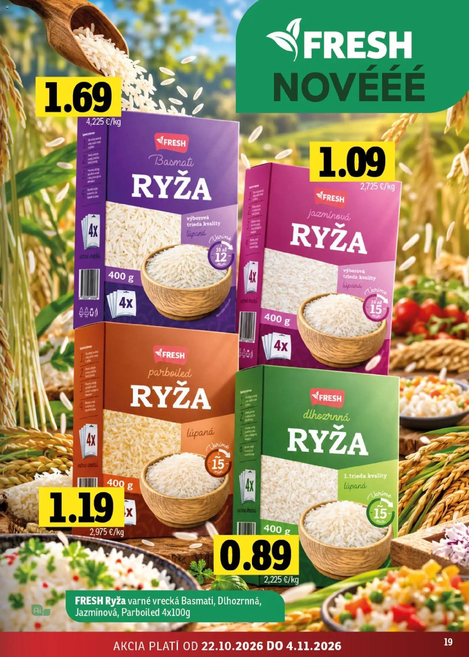 Náhľad Fresh letáku platného od 22.10.2026 - Ryža