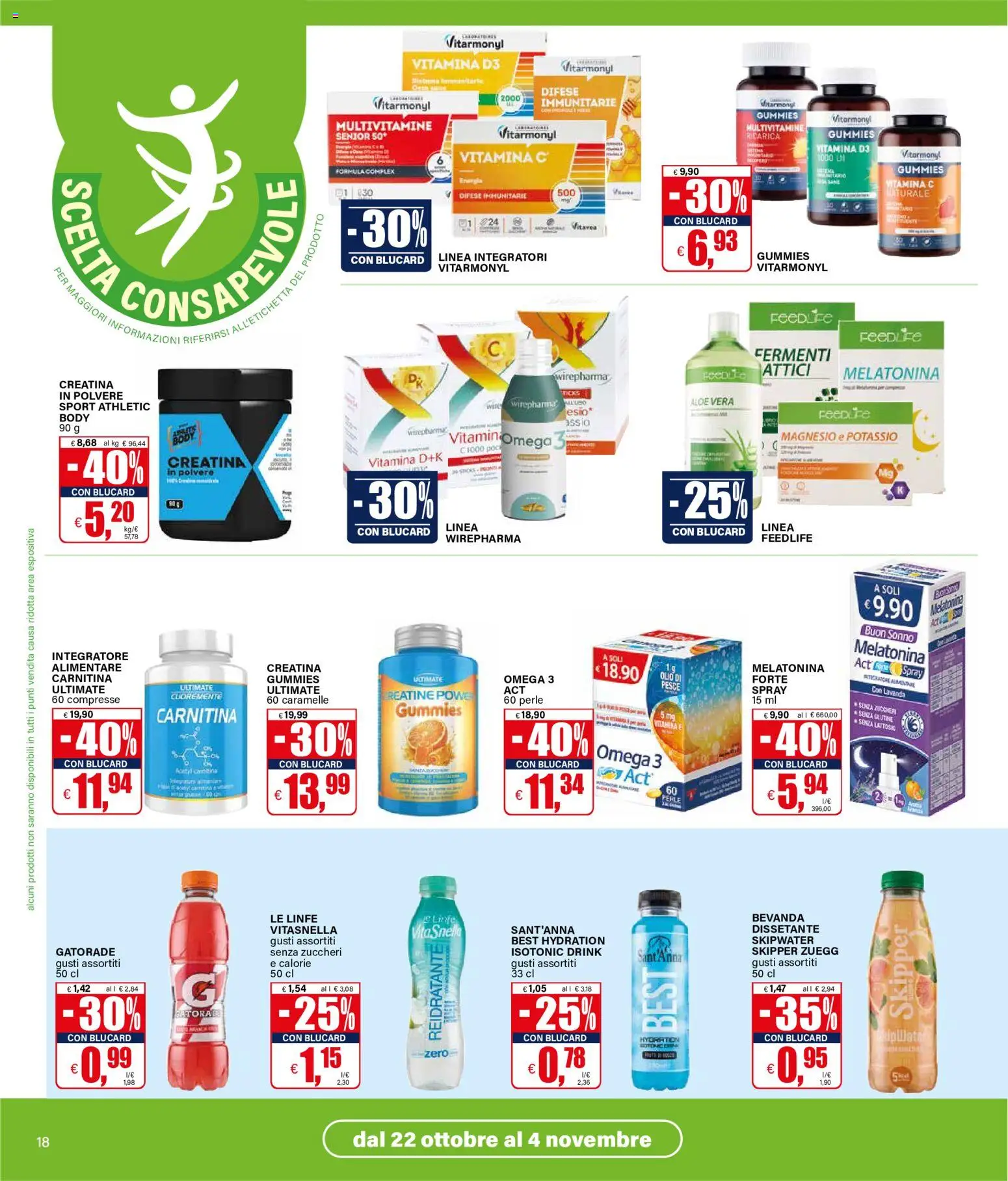 Anteprima dell'opuscolo Il Gigante volantino Diamo colore a nostro benessere dal negozio Il Gigante valido da 22/10/2026 - Omega, Pesce, Omega 3, Aloe vera, Olio, Lavanda, Caramelle
