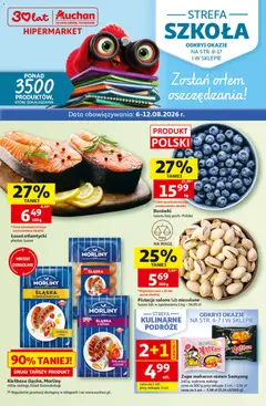 Pogląd gazetki "Auchan gazetka - 30 Lat Hipermarket" ze sklepu Auchan ważnej od 06.08.2026