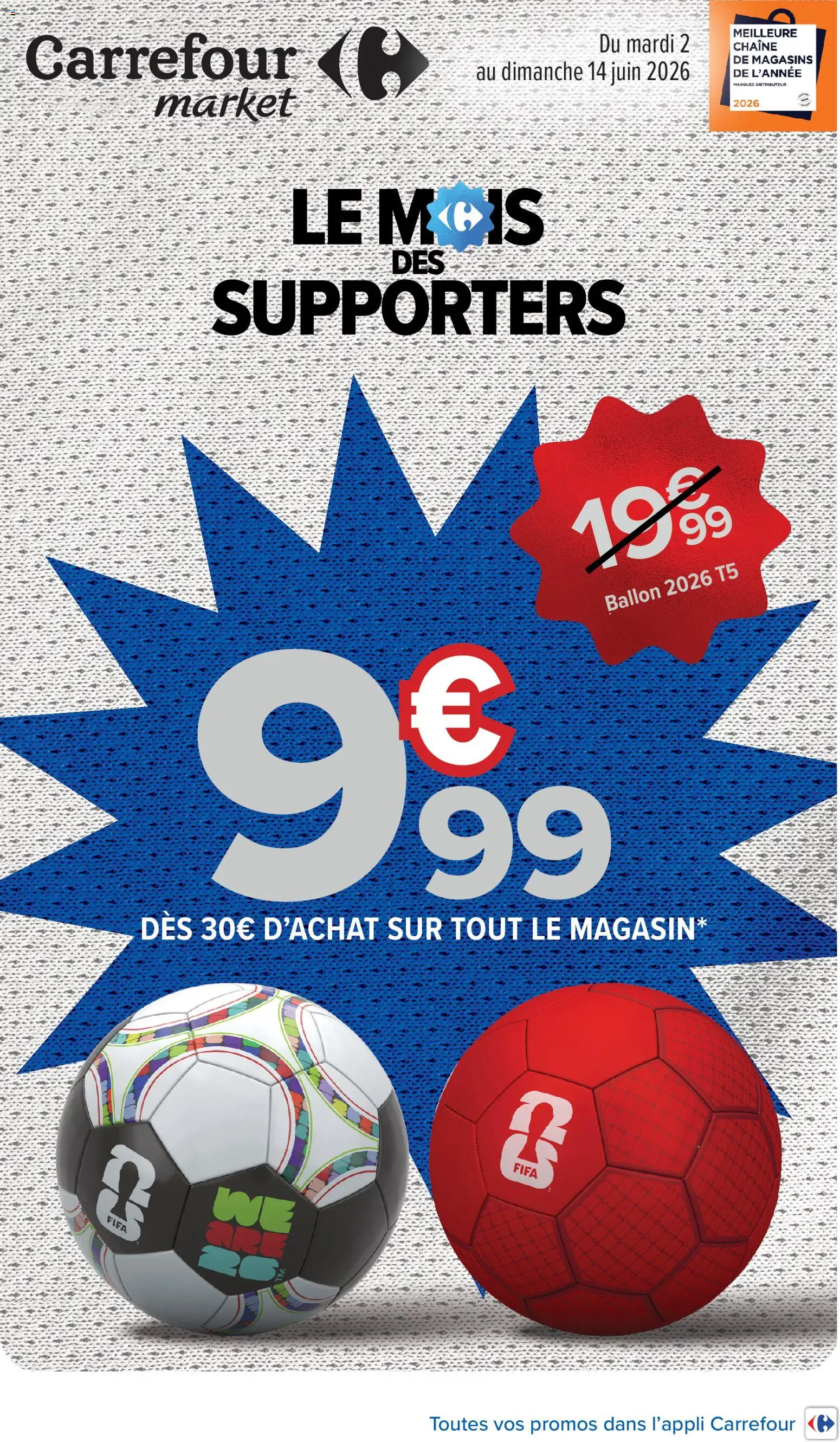 Prévisualisation de Carrefour Market Le mois des supporters du magasin Carrefour Market formulaire valide 02/06/2026
