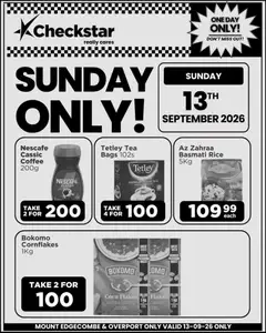 Preview of Check Star flyer valid from 13/09/2026