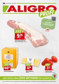 Vorschau des Merkblatts Aligro aktionen Schlieren, Gossau SG, Frauenfeld, Rapperswil-Jona, Sargans, Bern vom Shop Aligro gültig von 08.06.2026 bis 13.06.2026