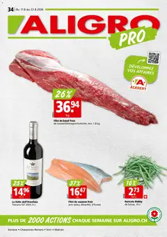 Vorschau des Merkblatts Aligro aktionen Chavannes, Matran, Genève, Sion vom Shop Aligro gültig von 17.08.2026 bis 22.08.2026