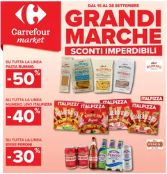 Anteprima dell'opuscolo Carrefour volantino Market Grandi Marche dal negozio Carrefour valido da 15/09/2026