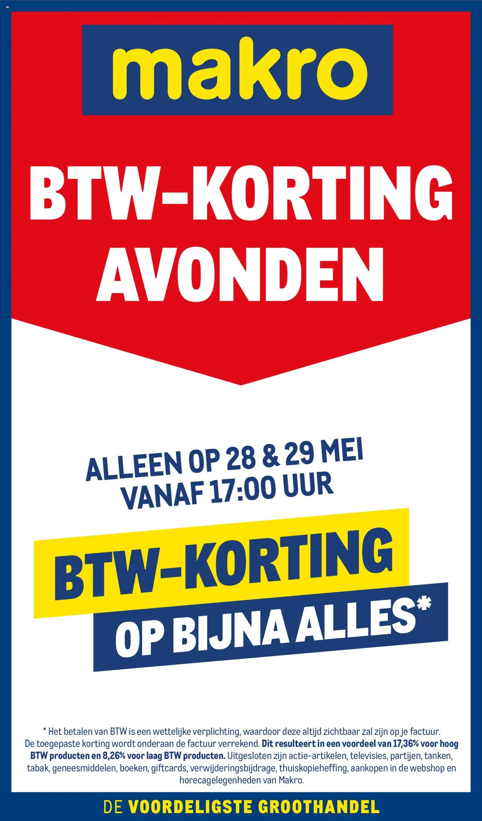 Voorbeeld van Makro folder - BTW-korting avonden van winkel Makro geldig vanaf 28-05-2026