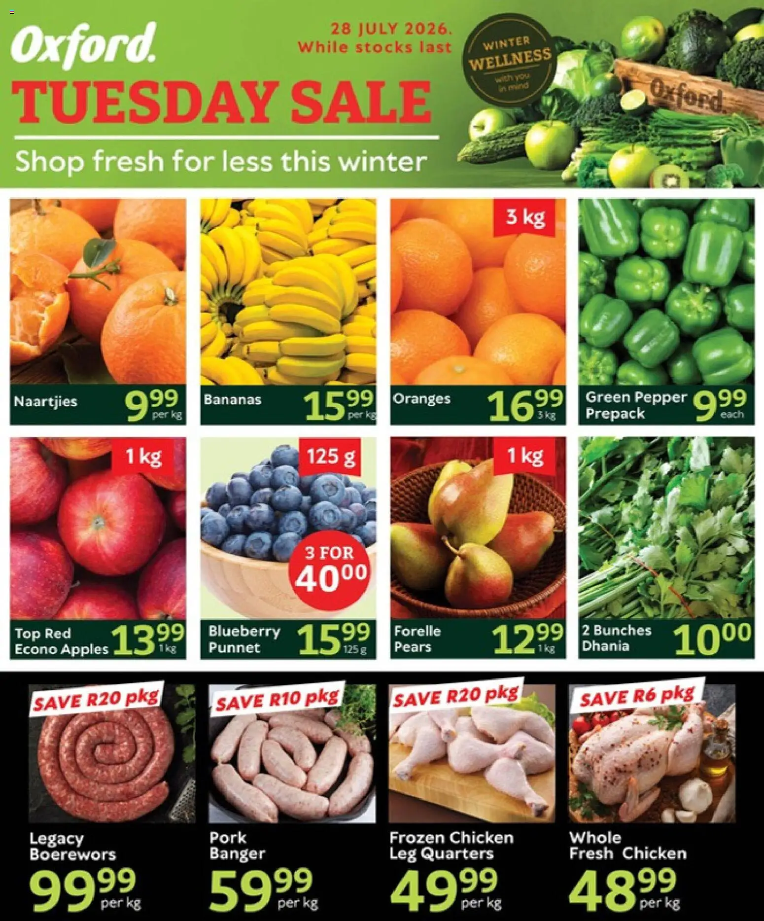 Preview of Oxford Freshmarket flyer valid from 28/07/2026