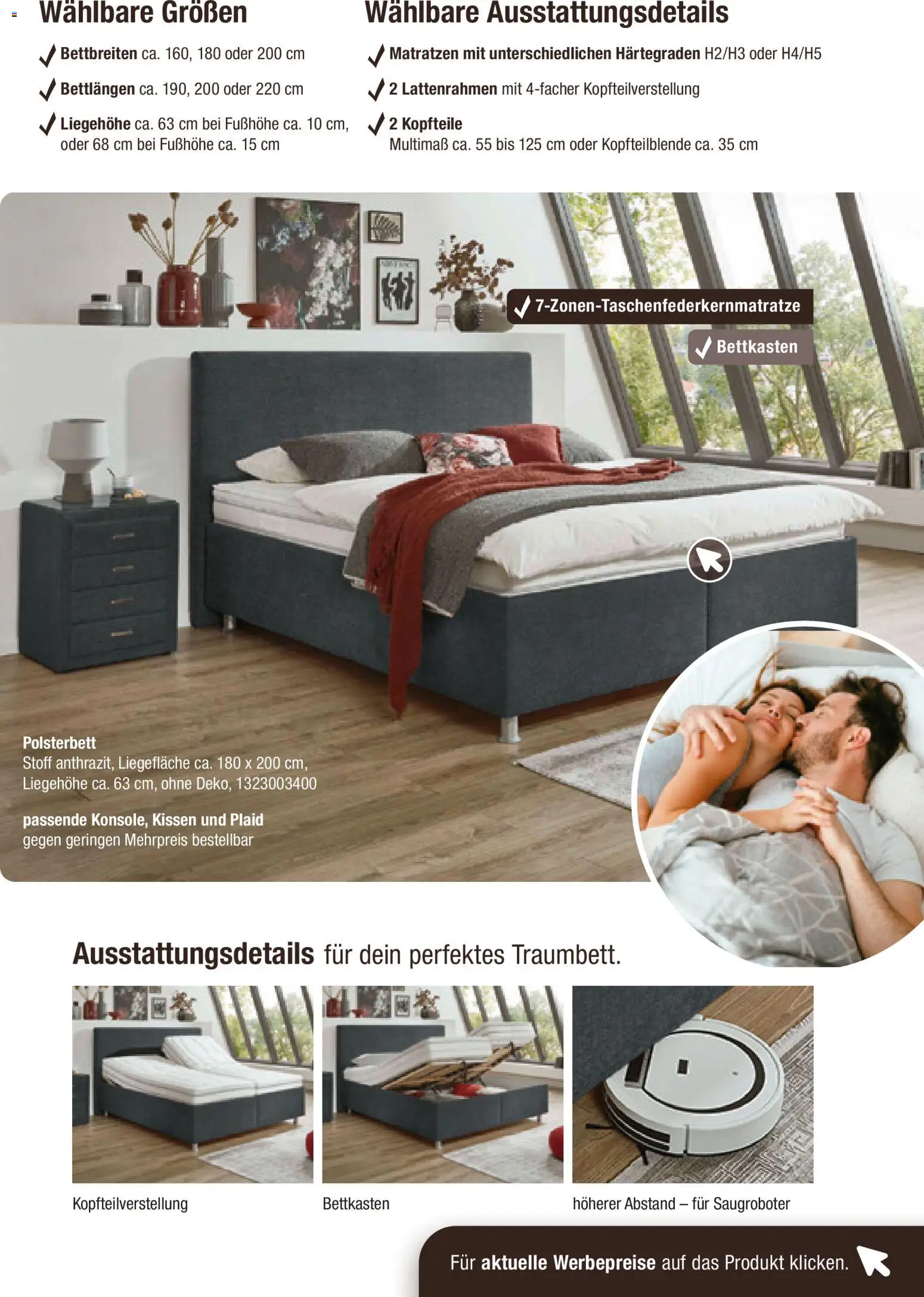 Vorschau von dem Prospekt des Geschäftes Roller, gültig ab dem 30.08.2026 - Kissen, Polsterbett