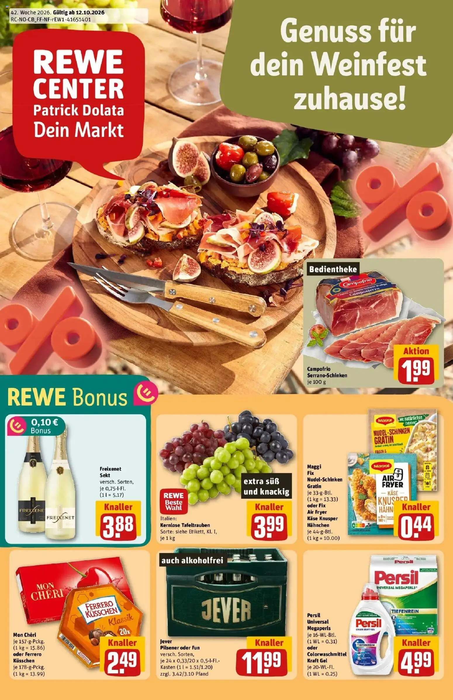 Vorschau von dem Prospekt des Geschäftes Rewe, gültig ab dem 12.10.2026