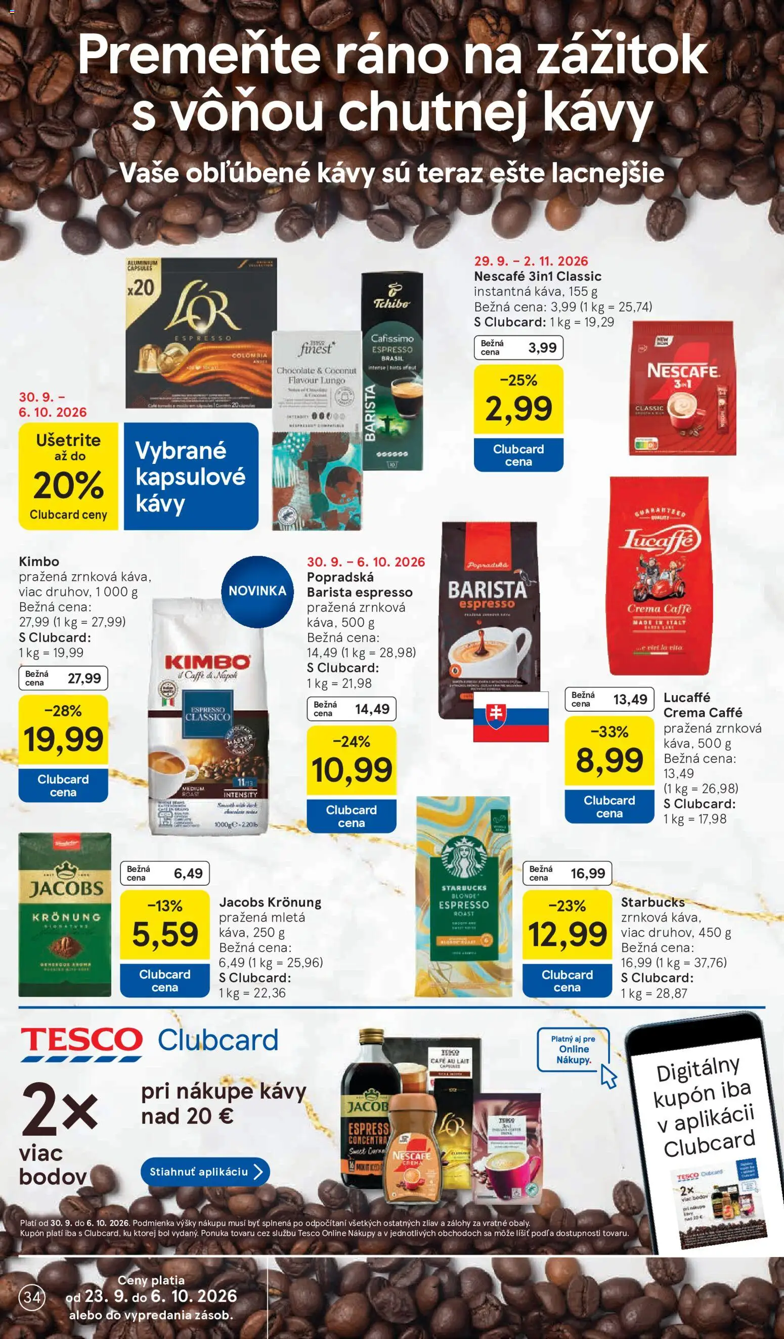 Náhľad Tesco letáku platného od 30.09.2026