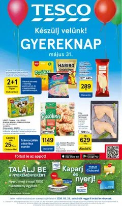 Tesco - Tesco aktuális akciós újság megtekintése, amely érvényes 2026.05.28.-től