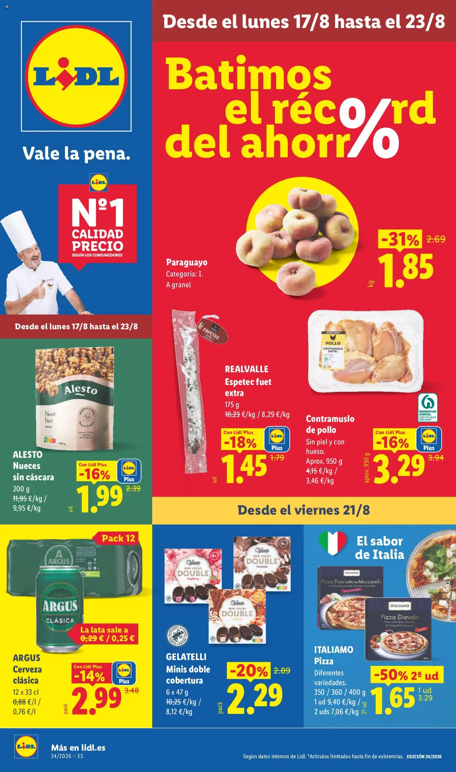 Vista previa del folleto de la tienda Lidl válido desde el 17/08/2026 