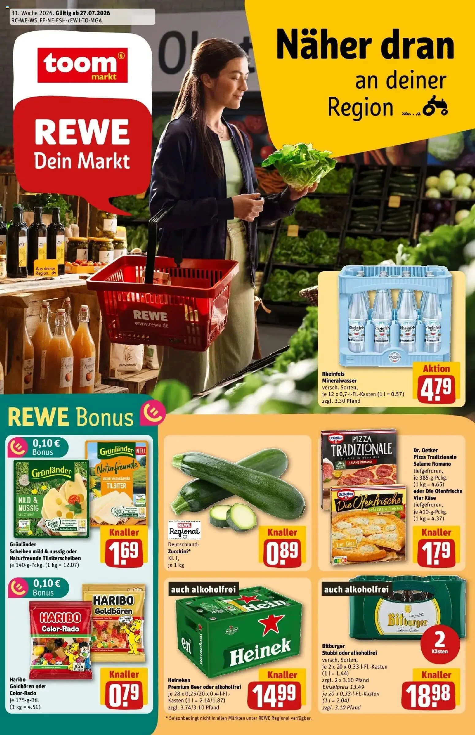 Vorschau von dem Prospekt des Geschäftes Rewe, gültig ab dem 27.07.2026