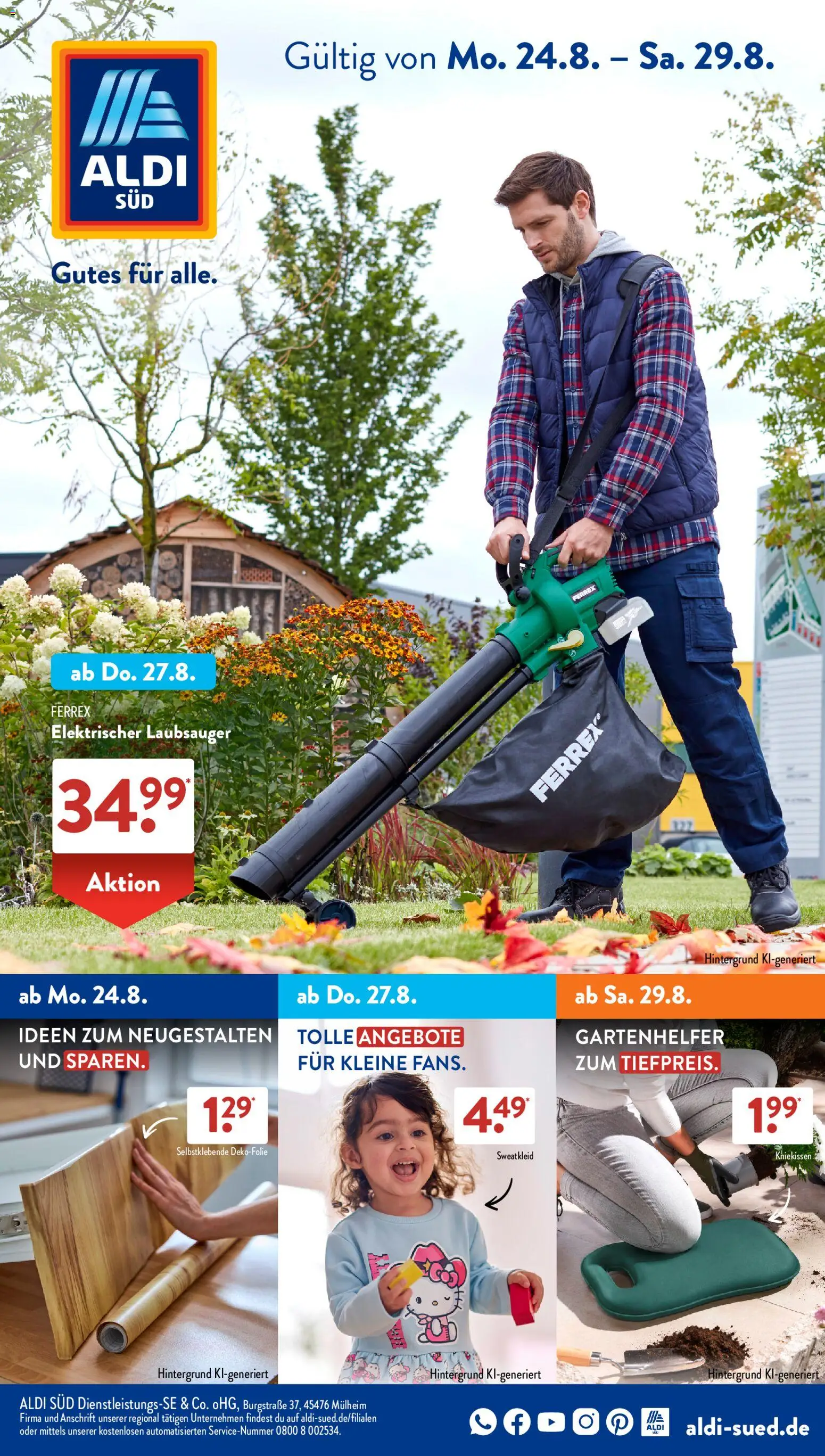 Vorschau von dem Prospekt des Geschäftes Aldi Süd, gültig ab dem 24.08.2026