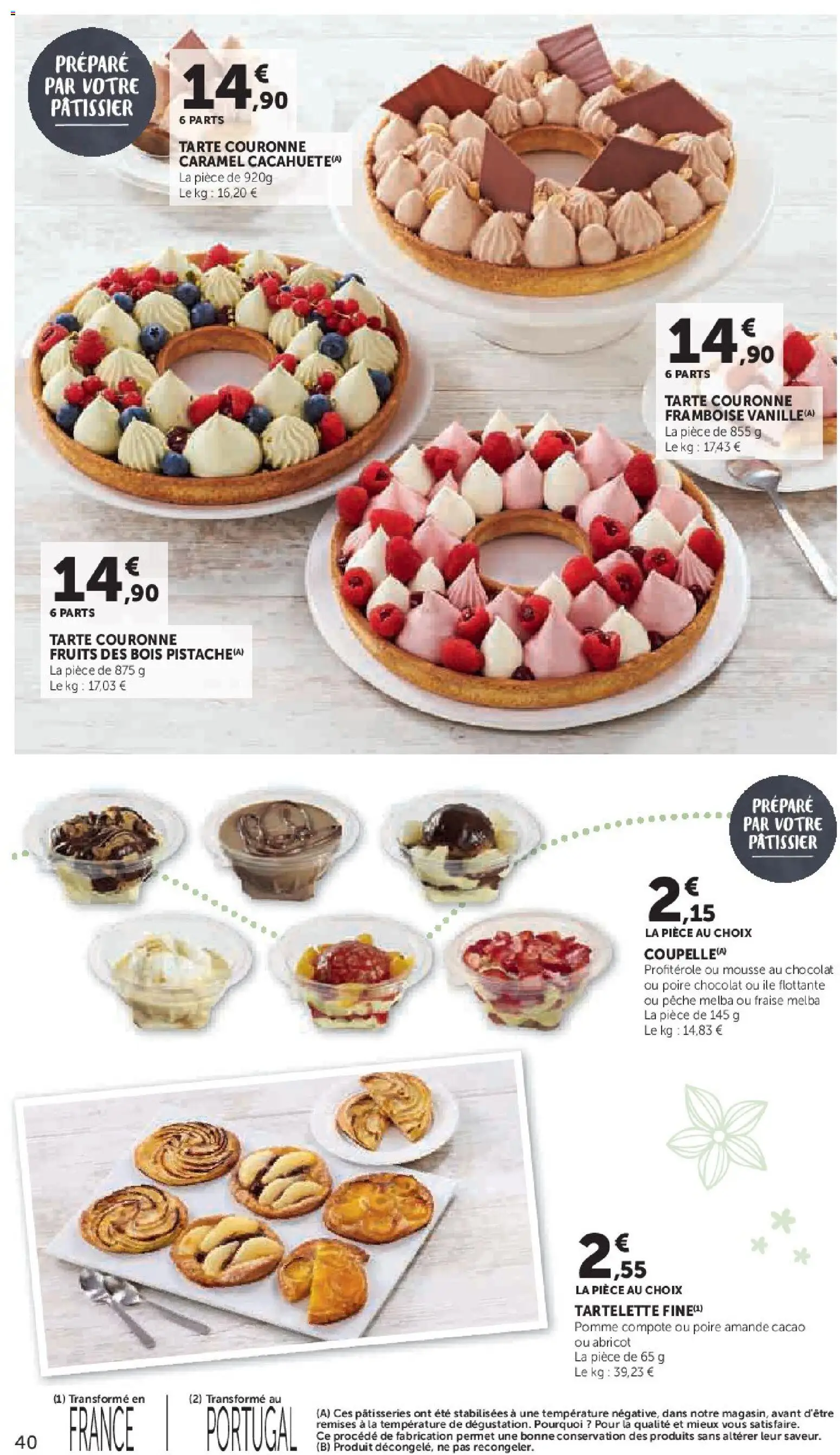 Prévisualisation de Super U - La carte Printemps Été du magasin Super U formulaire valide 03/03/2026 - Mousse au chocolat, Chocolat, Fruits, Pomme, Fraise, Amande, Cacao, Fruits des bois