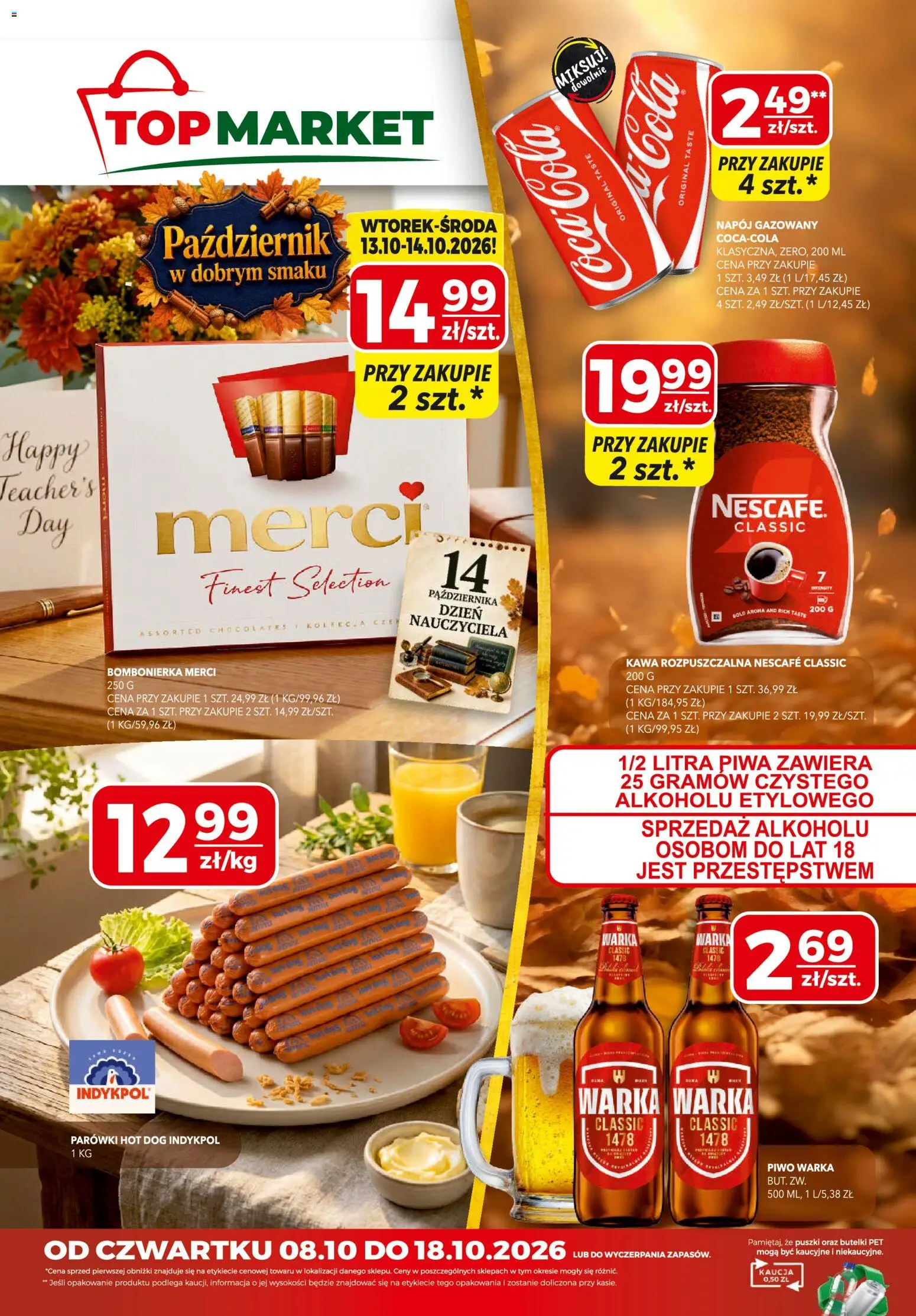 Pogląd gazetki "Top Market gazetka" ze sklepu Top Market ważnej od 08.10.2026