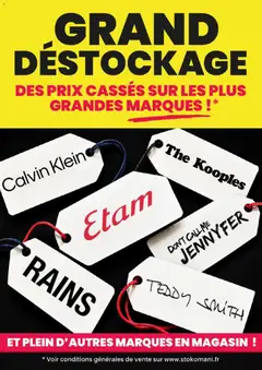 Prévisualisation de Stokomani catalogue Grand déstockage du magasin Stokomani formulaire valide 05/10/2026