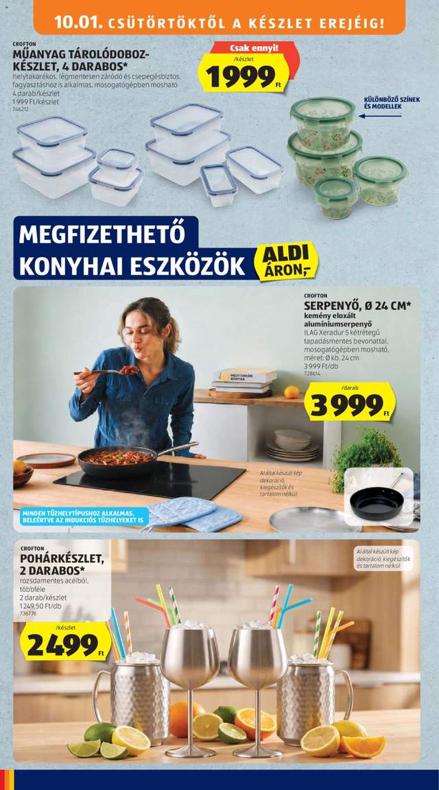 Új Aldi akciós újság 10.01.