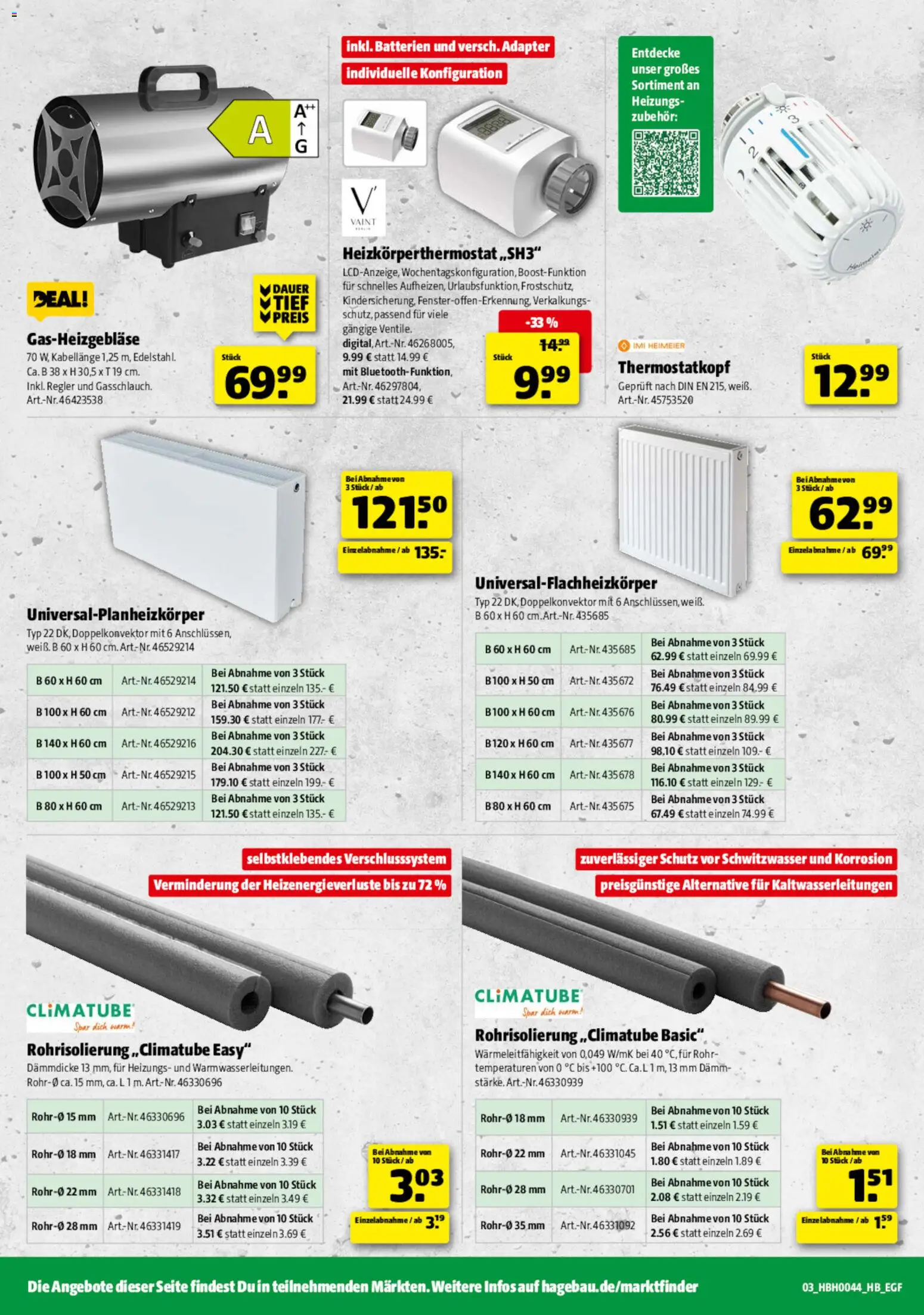 Vorschau von dem Prospekt des Geschäftes Hagebau, gültig ab dem 24.10.2026 - Batterien, Adapter
