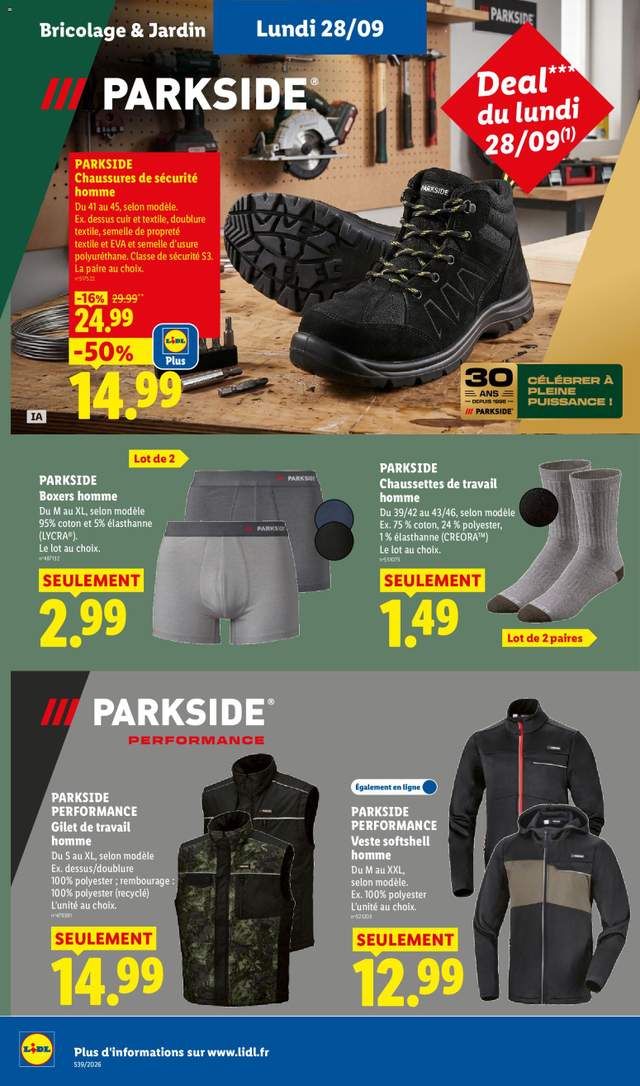 Nouveau catalogue Lidl à partir du 24/09