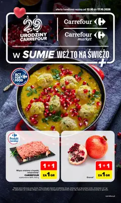 Pogląd gazetki "Carrefour gazetka - Weź to na świeżo" ze sklepu Carrefour ważnej od 12.10.2026