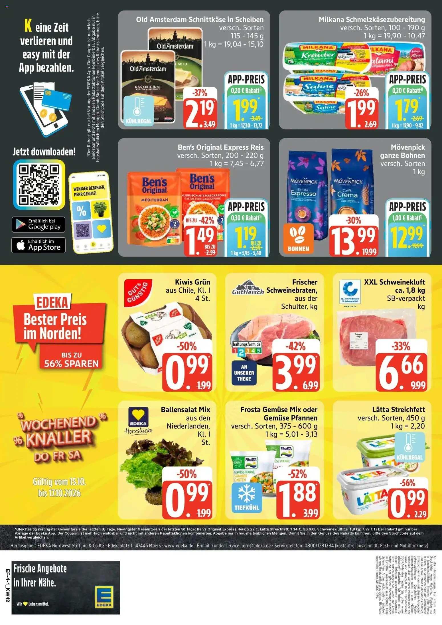 Vorschau von dem Prospekt des Geschäftes Edeka, gültig ab dem 12.10.2026