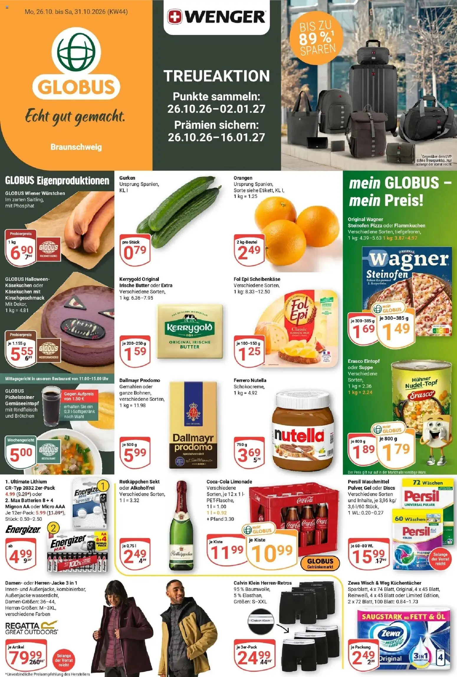 Vorschau von dem Prospekt des Geschäftes Globus, gültig ab dem 26.10.2026