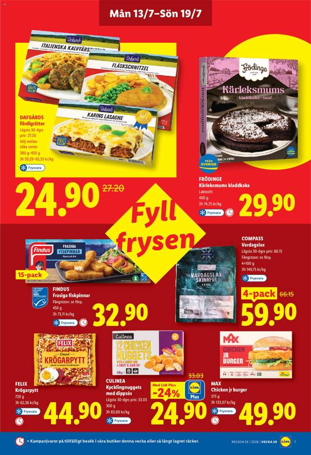 Nytt Lidl reklamblad från 13/07