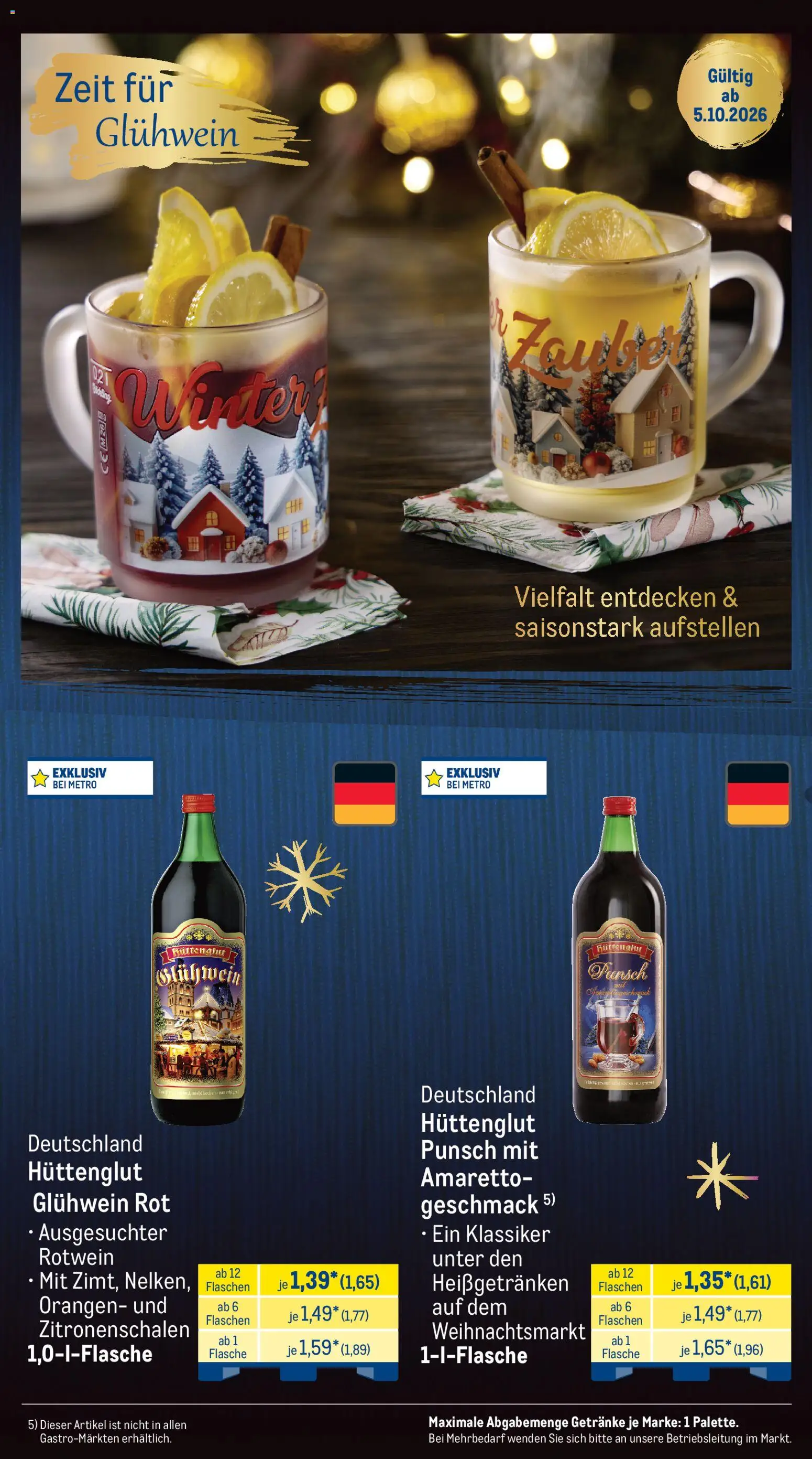 Vorschau von dem Prospekt des Geschäftes Metro, gültig ab dem 01.11.2026 - Rotwein, Orangen